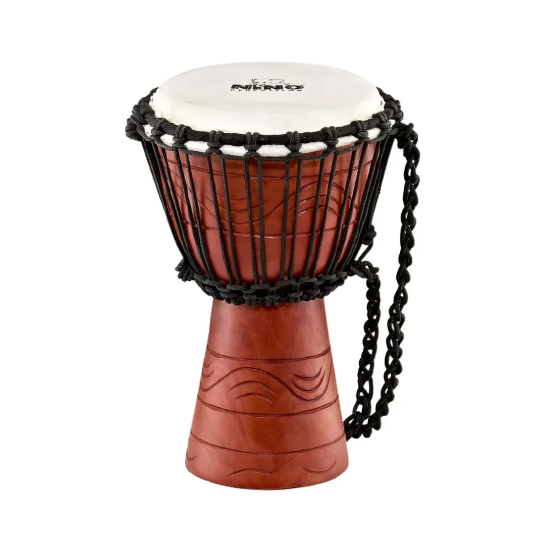 Nino Percussion Water Rhythm Series Original African Style 7" Rope Tuned Wood Djembe - NINO-ADJ2-XS