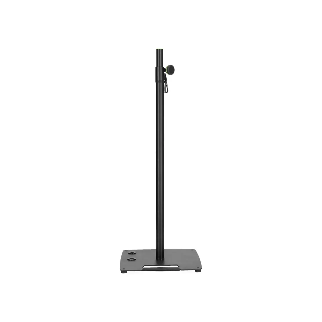 Gravity GLS431CB Lighting Stand and Speaker Stand with Compact, Square Steel Base and Off-Centre Mounting Option